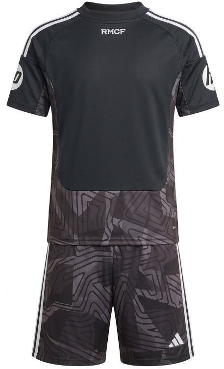 Kit infantil Goleiro I Real Madrid 2026 2027 Adidas oficial Kit infantil Goleiro I Real Madrid 2026 2027 Adidas oficial